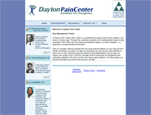 Tablet Screenshot of daytonpaincenter.com